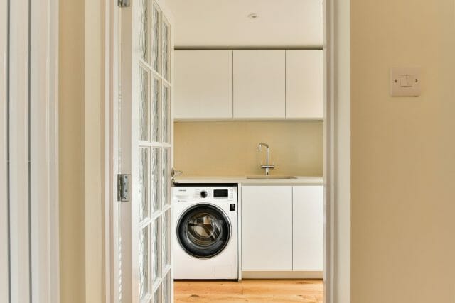 Gloss And Bronze Textured Kitchen