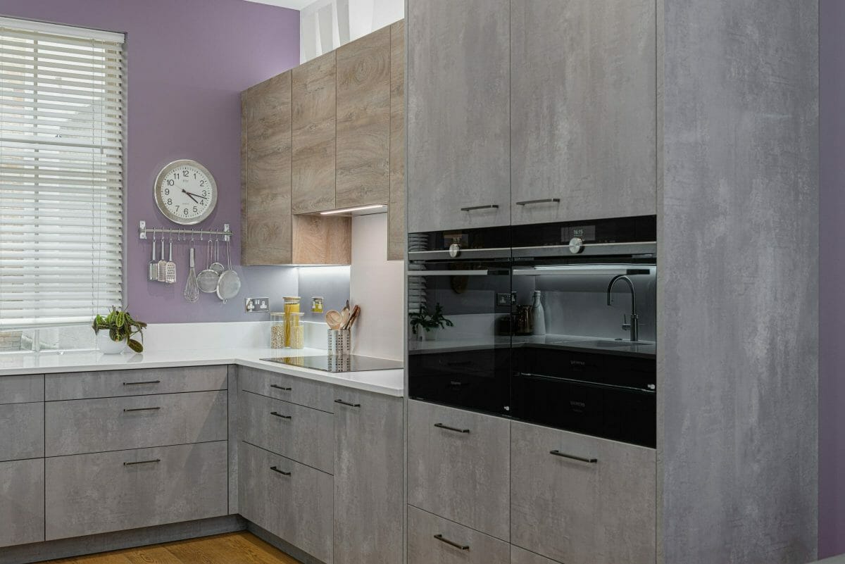 Modern Victorian Kitchen With Concrete Finish