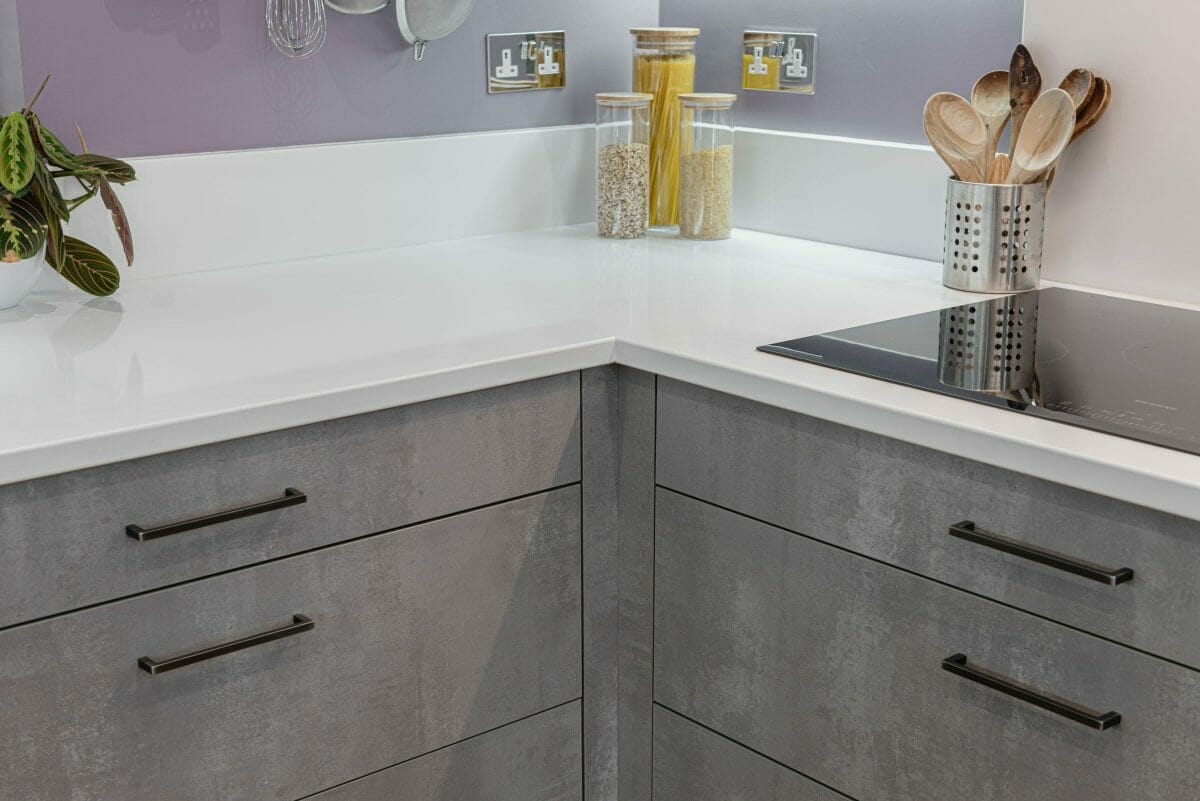Modern Victorian Kitchen With Concrete Finish