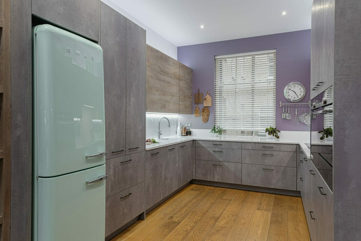 Modern Victorian Kitchen With Concrete Finish