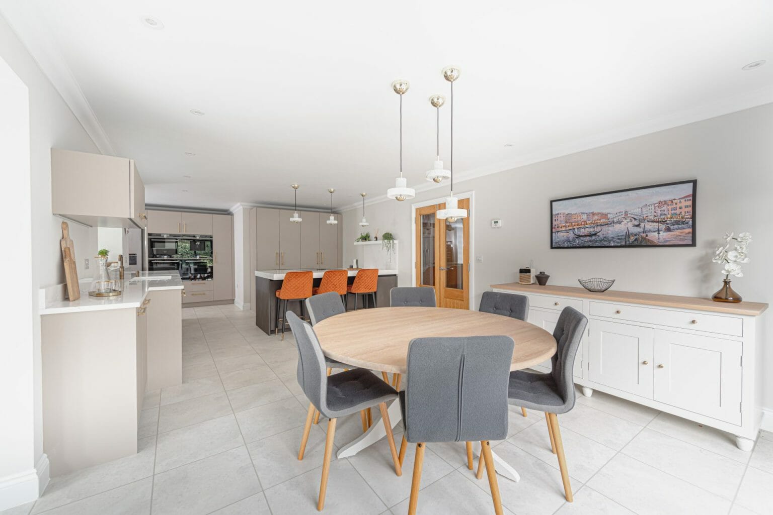 Timeless Flat Door Kitchen With Brass Handles Ashley Jay Luxury