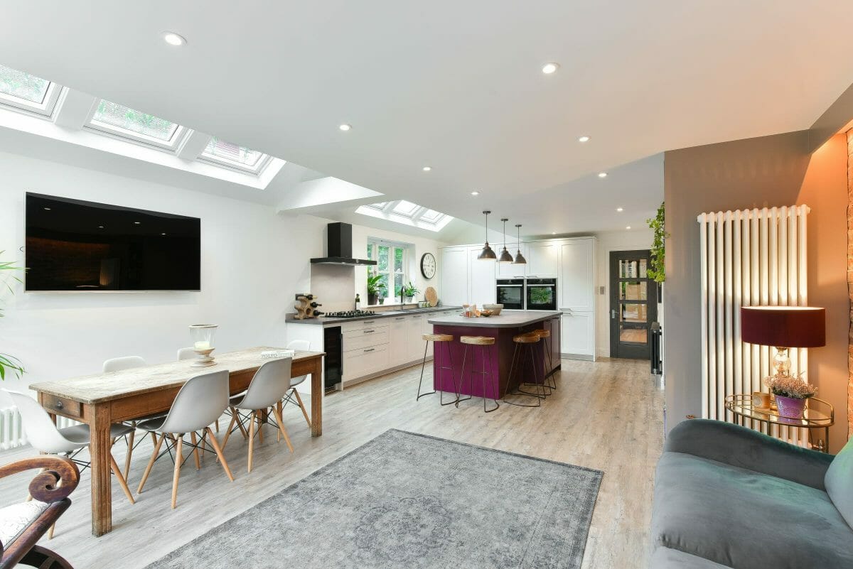 Colourful Island Kitchen