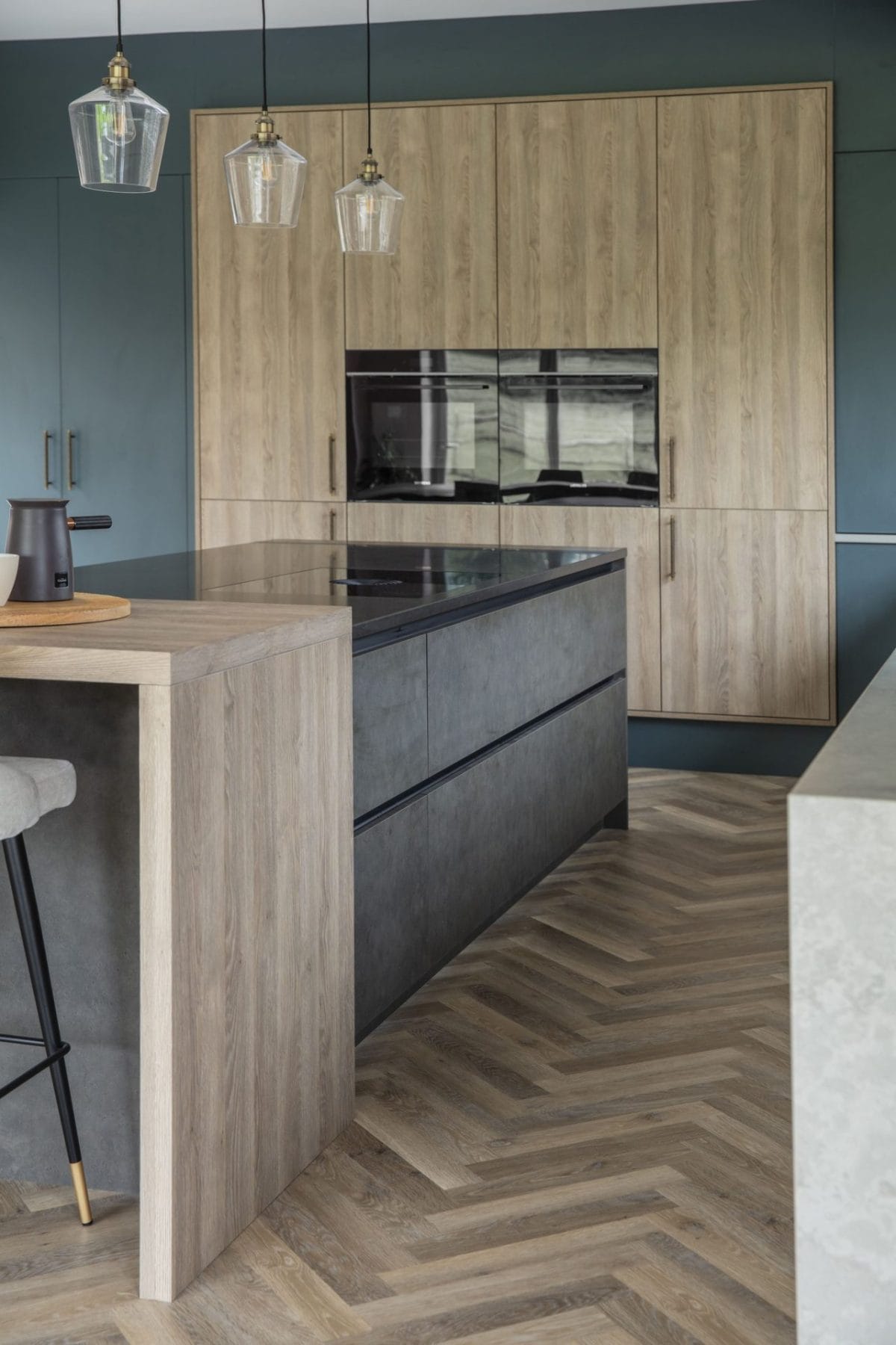 Deep Green Luxe modern kitchen