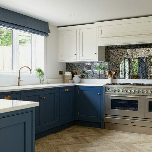 Classic Blue and Cream Shaker Kitchen